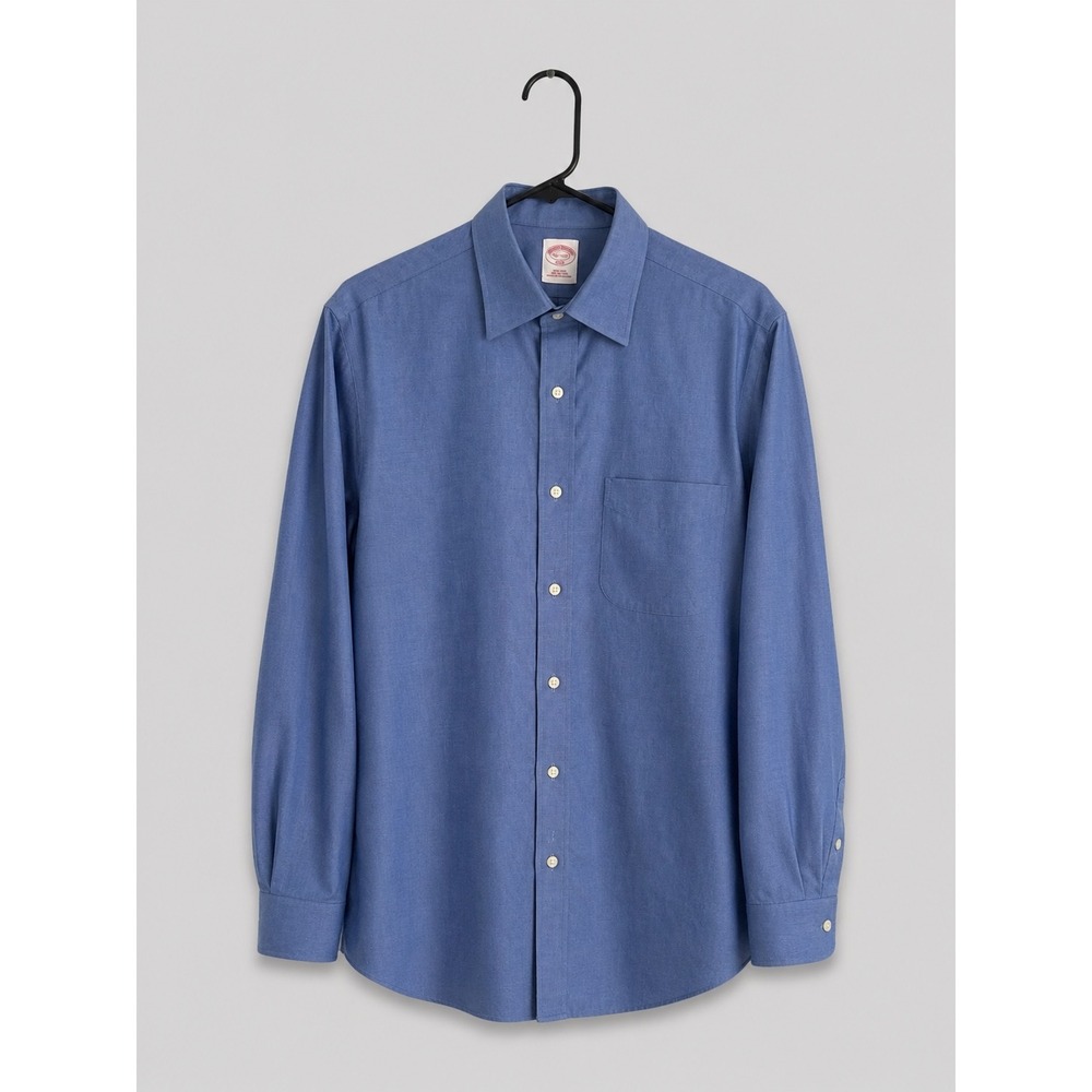Brooks Brothers 346 Blue Dress Shirt Preppy Old Money Business Casual - Medium - Picture 1 of 6